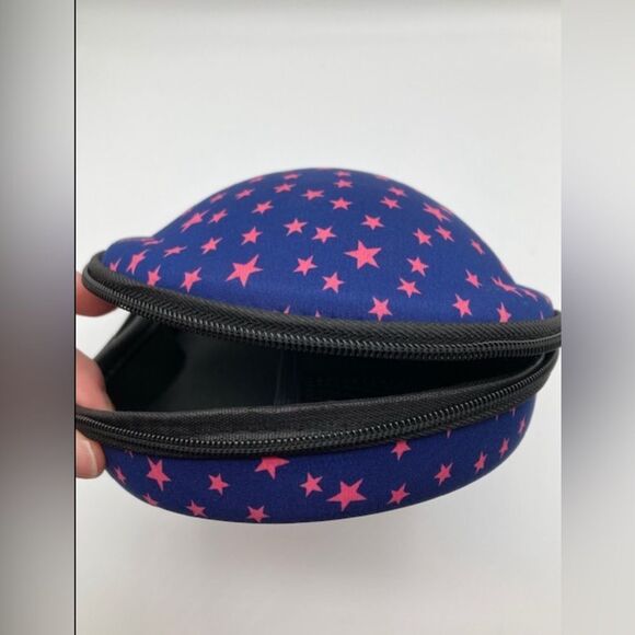 Women’s Bra Travel Case Blue Pink Stars by Jockey Zippered & Handle - Picture 8 of 9